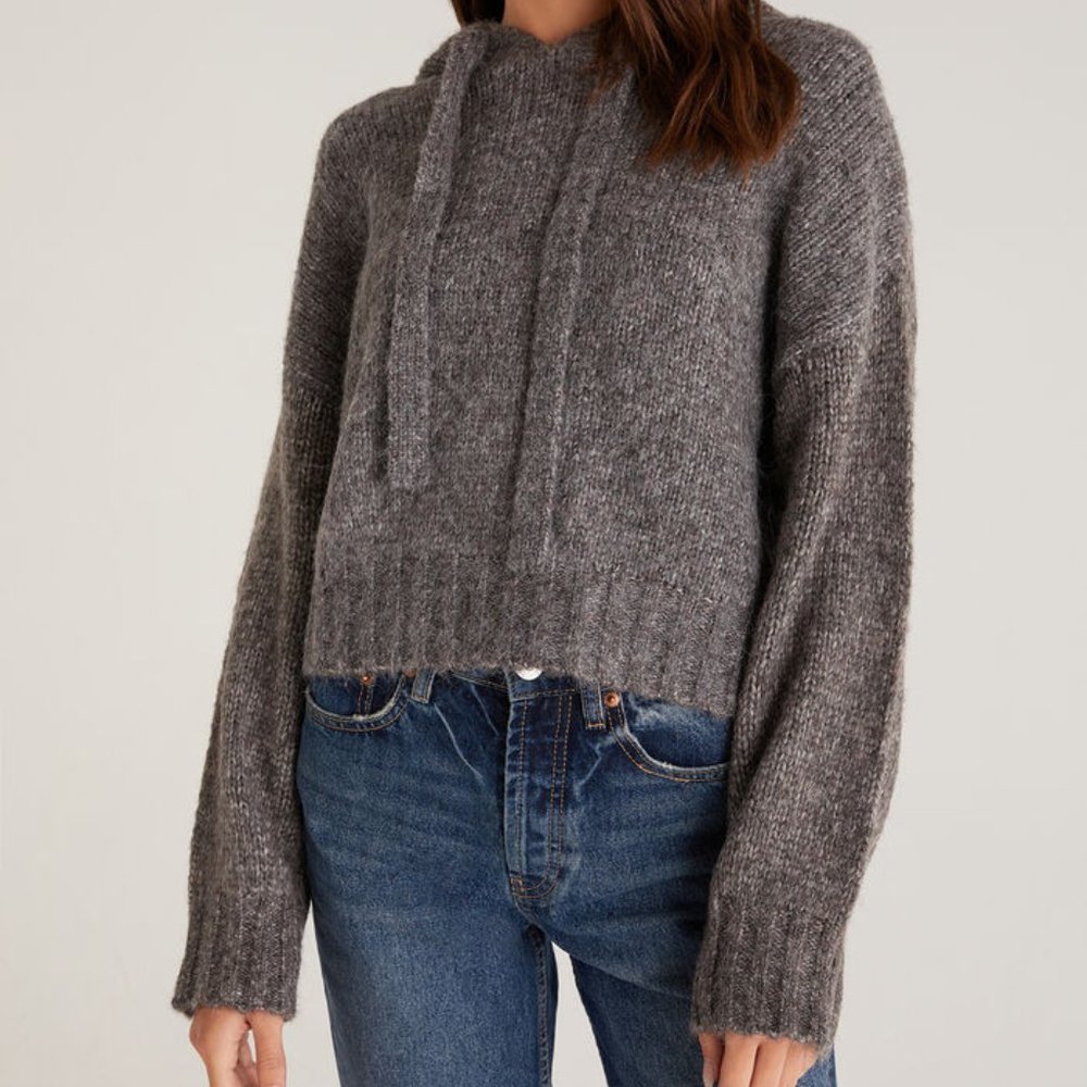 Z Supply Ariel Sweater Knit Hoodie